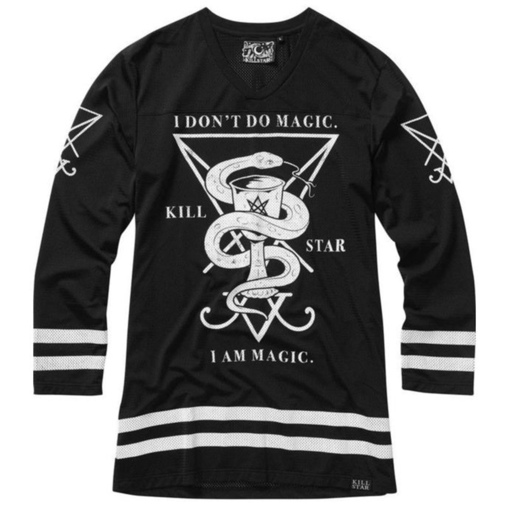 Killstar Unisex Goth Occult “Magic” Punk Jersey Top ♠️